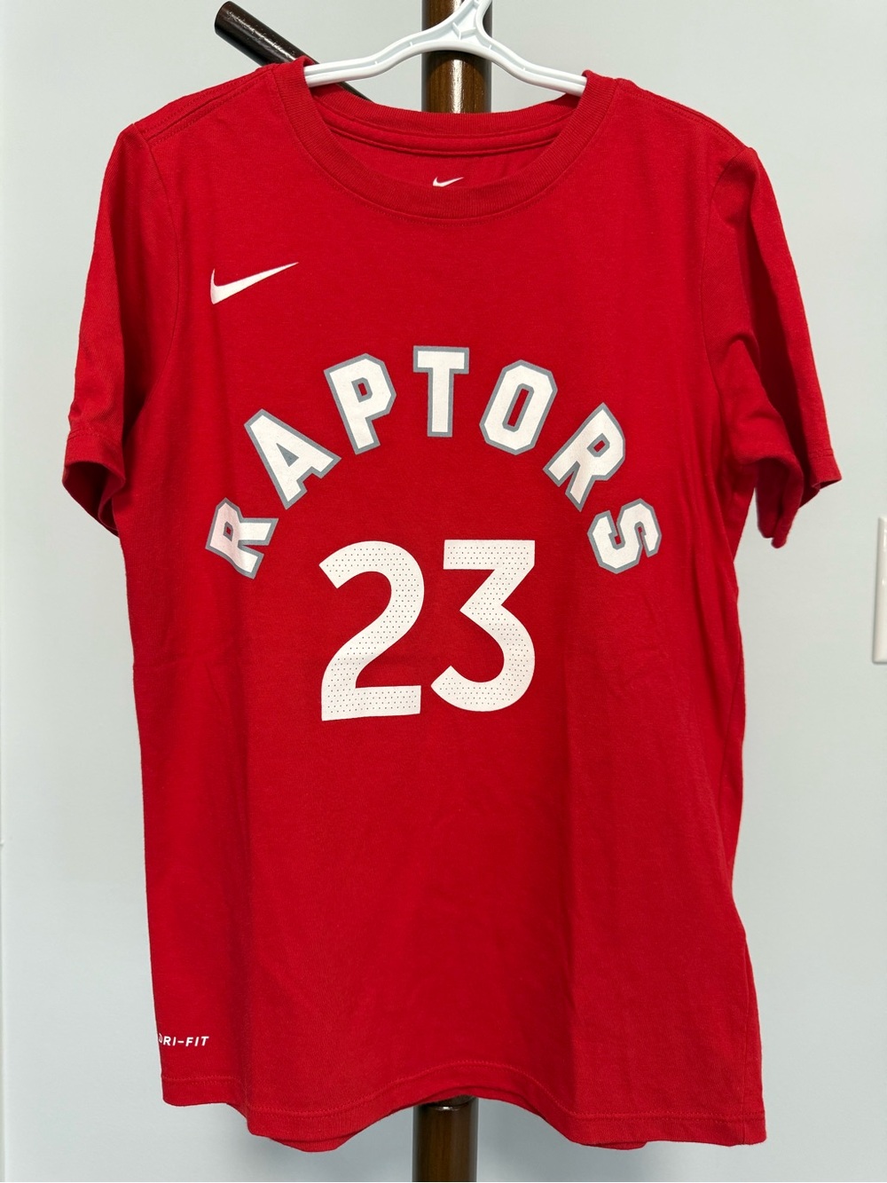 Nike Toronto Raptors Red Kids Jersey T-Shirt #23